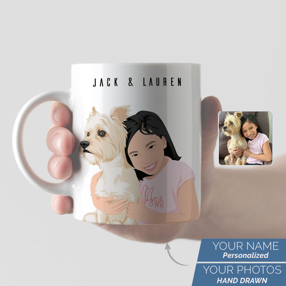 Personalized Dog and Owner Mug