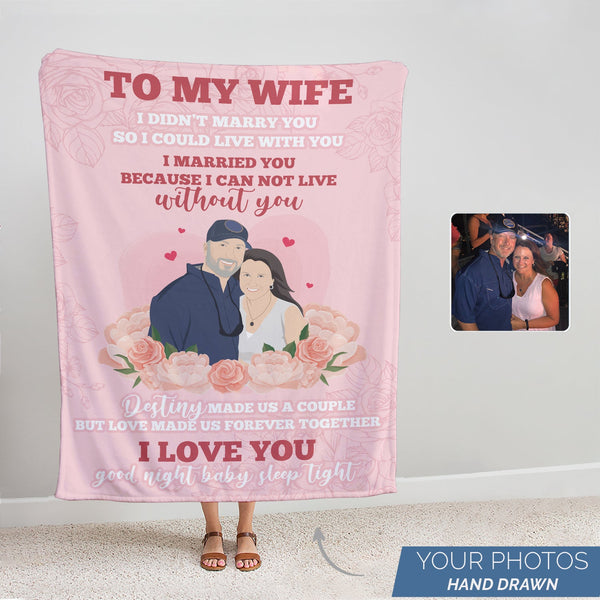 To My Wife Blanket Personalized