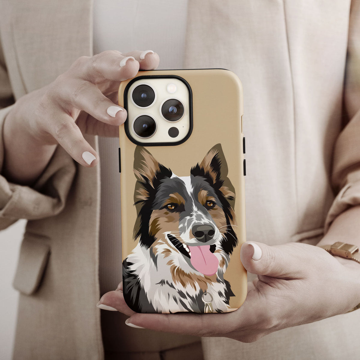 Custom Dog Portrait Phone Case