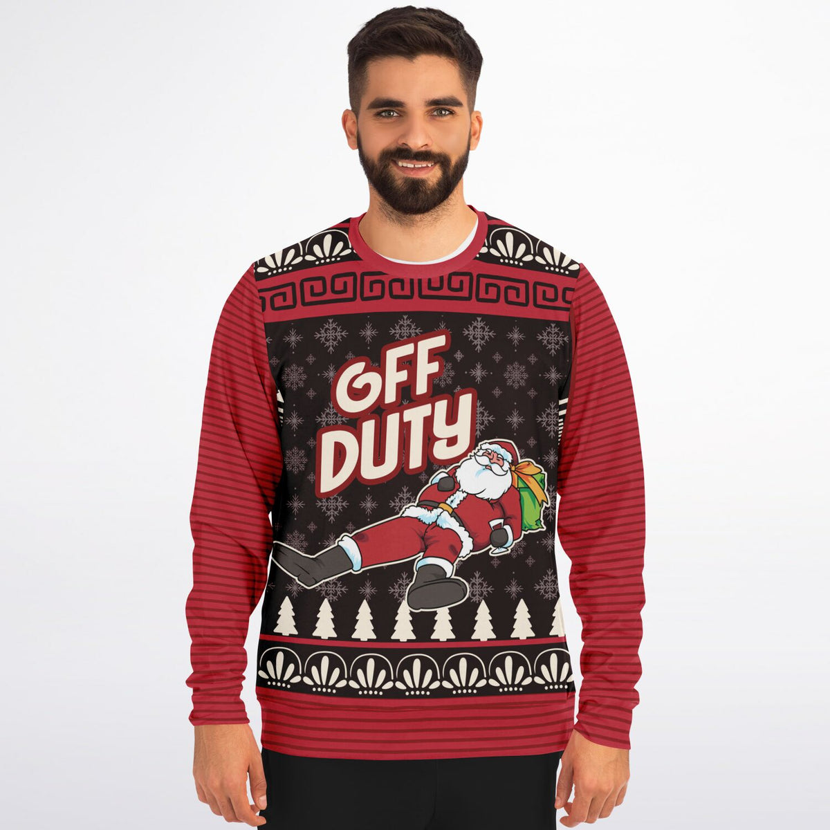 “Off Duty Santa” Relaxed Christmas Sweatshirt