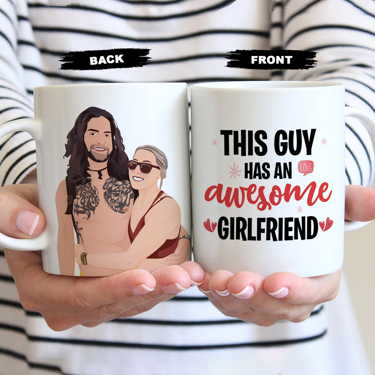 Personalized My Girlfriend is Awesome Mug