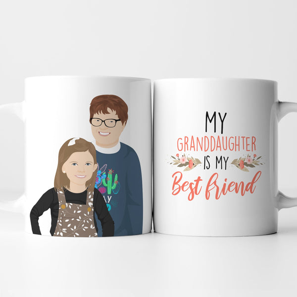 My Granddaughter is My Best Friend Mug Personalized