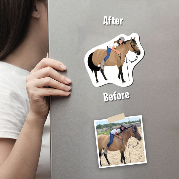 Custom Horse Magnets