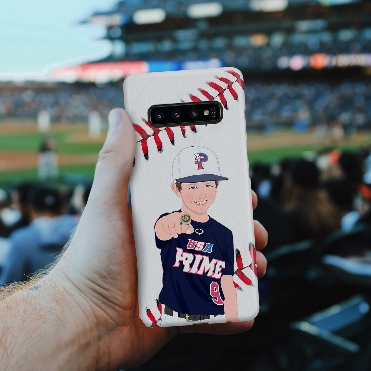 Custom Baseball Player Phone Case