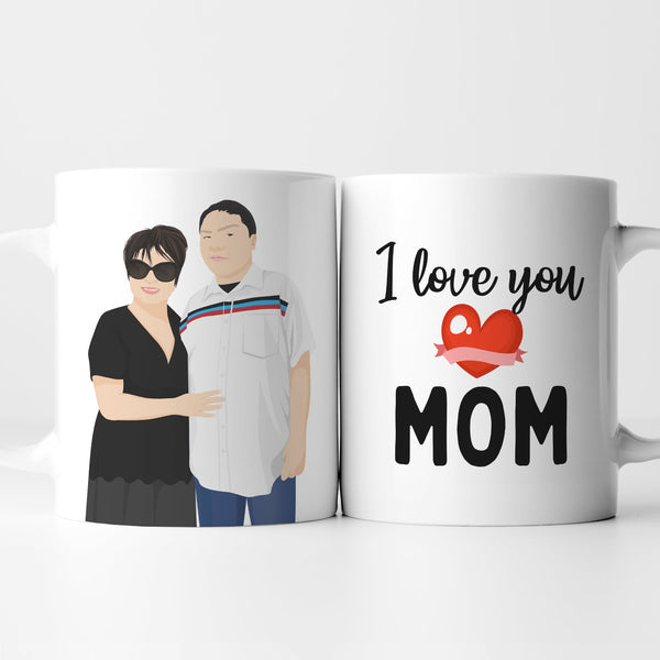 I Love You Mom Mug Personalized