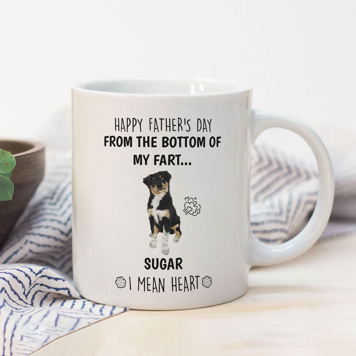 Custom Fathers Day Dog Mug