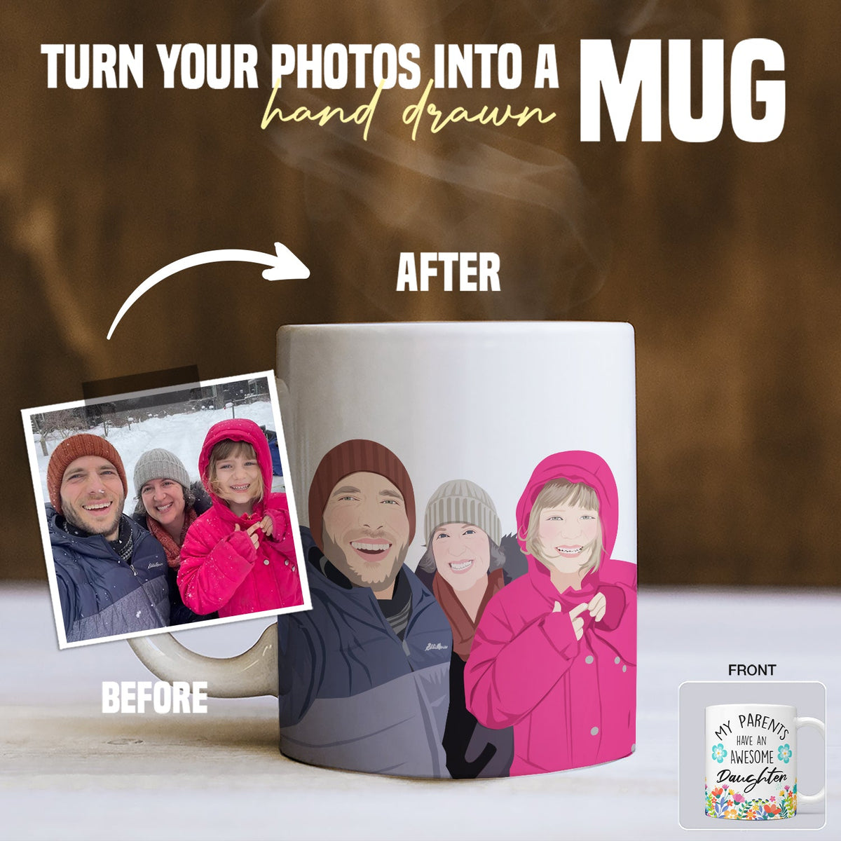 Awesome Daughter Mug Personalized