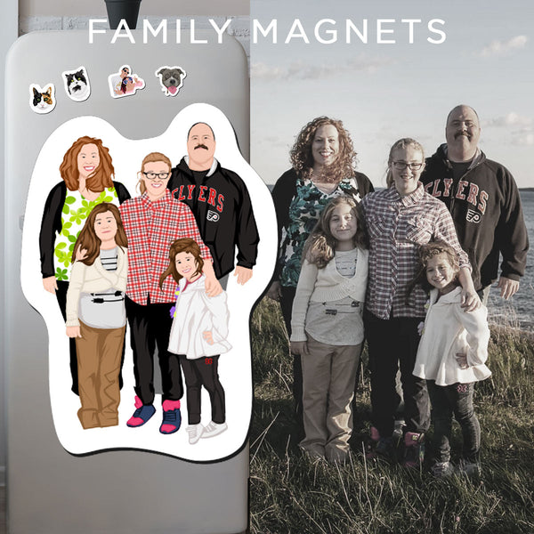 Custom Family Fridge Magnets