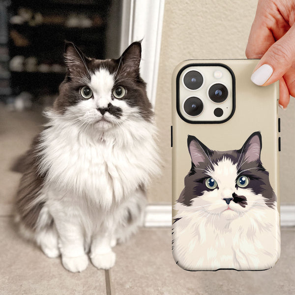 Custom Cat Portrait Phone Case