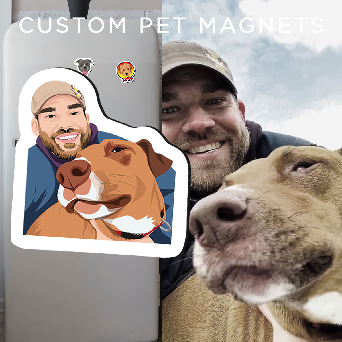 Custom Pet & Owner Fridge Magnets