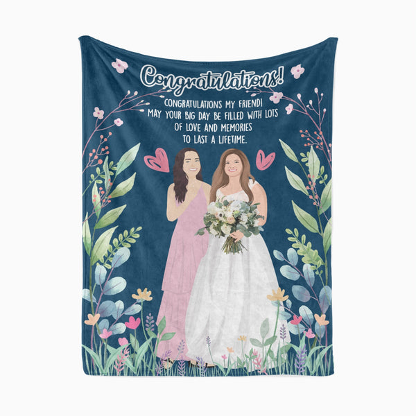 Personalized Wedding Blanket from Maid of Honor