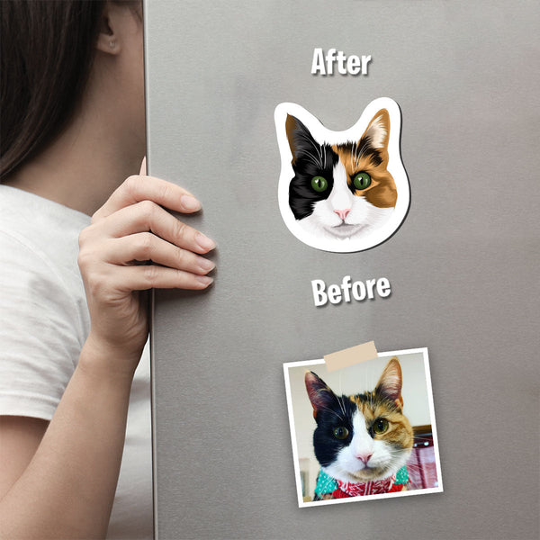 Custom Cat Fridge Magnets