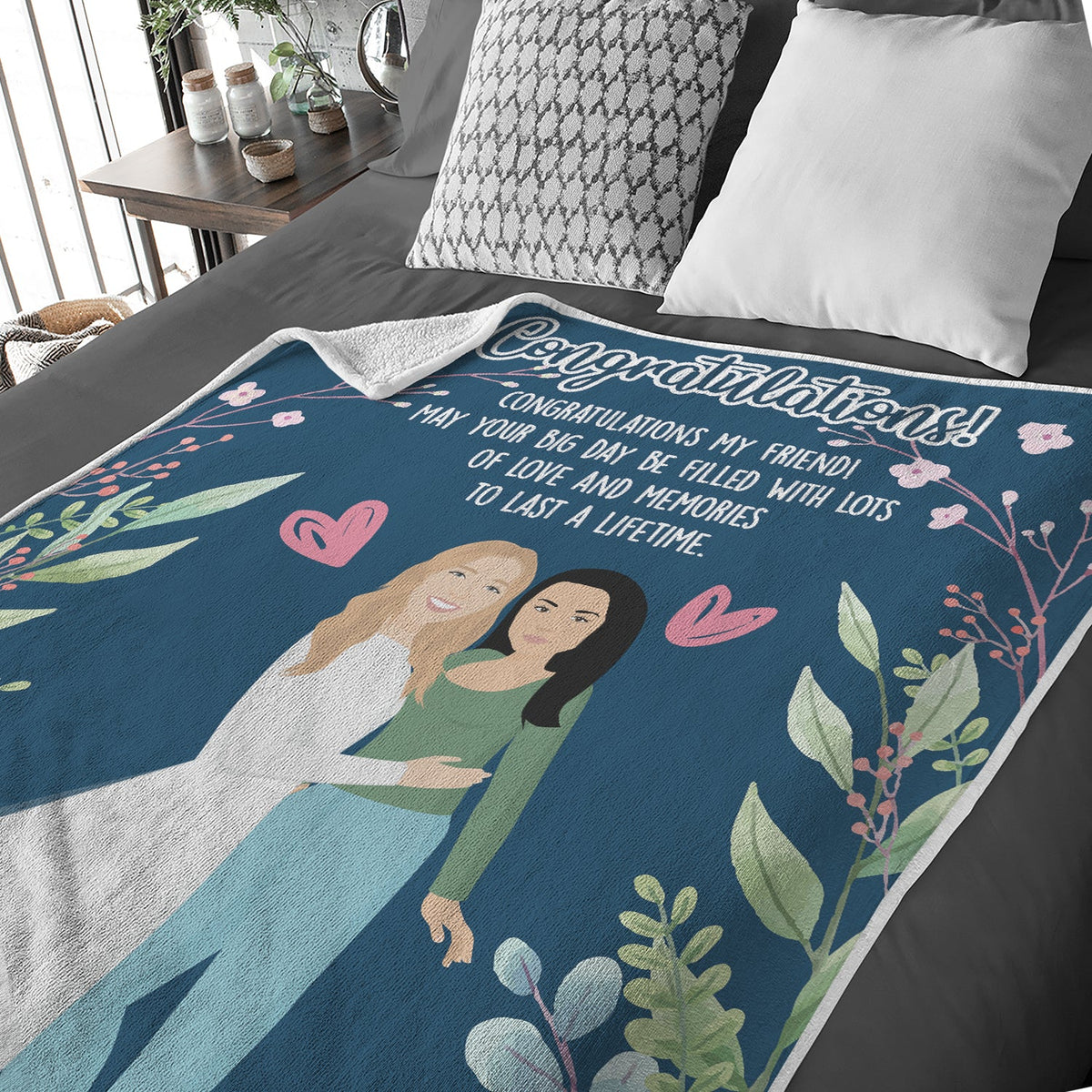 Personalized Wedding Blanket from Maid of Honor