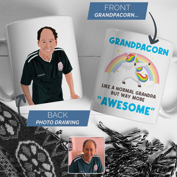 Personalized Grandpacorn Mug