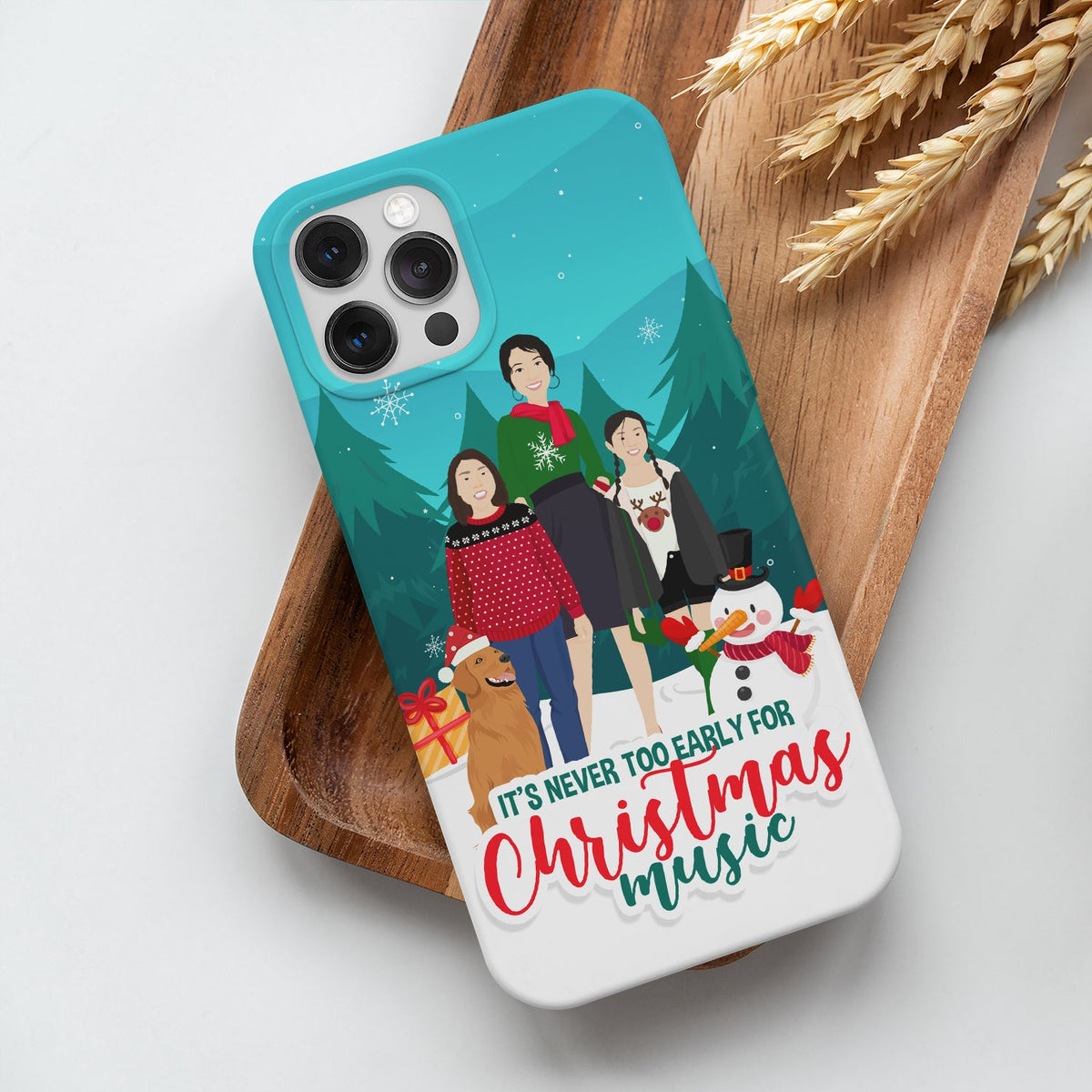 Never to Early Christmas Phone Case Personalized