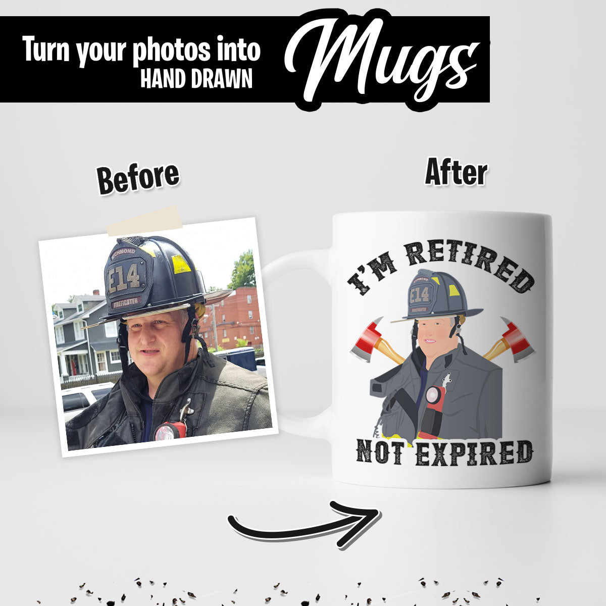 Personalized Firefighter Mug