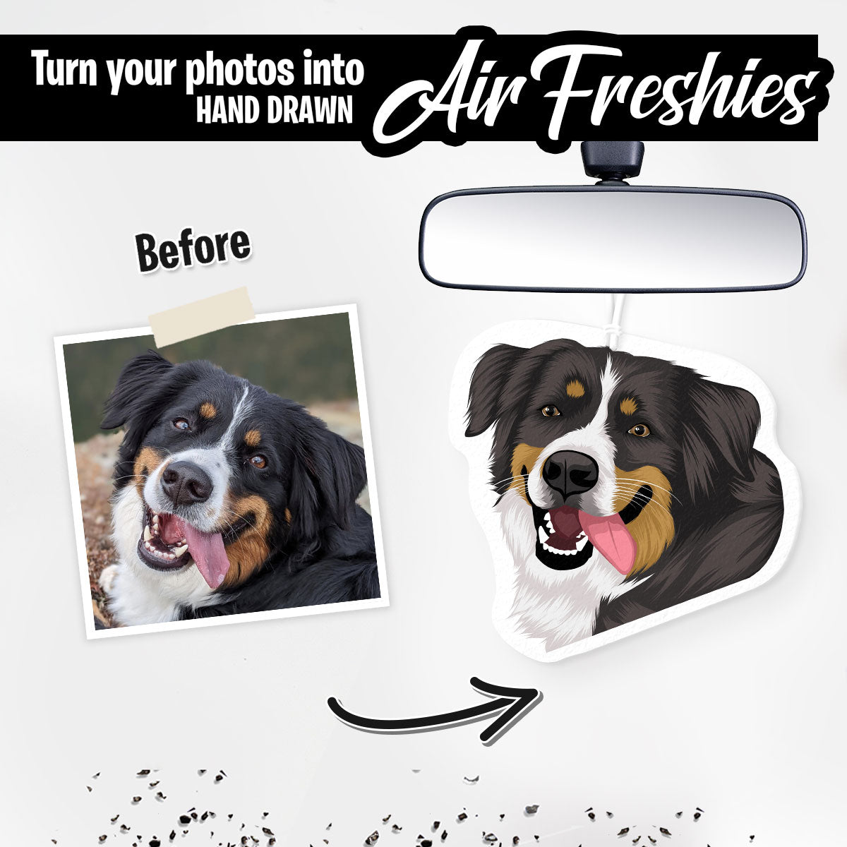 Personalized K9 Dog Air Freshener