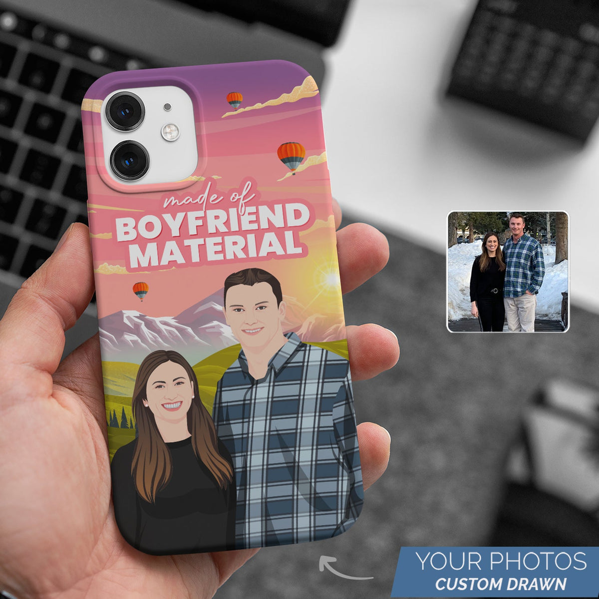 Boyfriend Material Phone Case Personalized