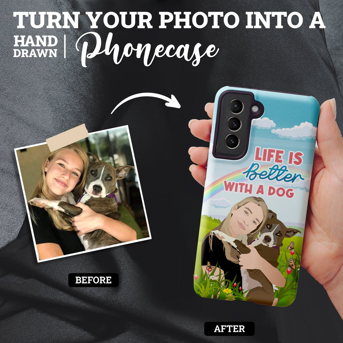 Life is Better with a Dog Phone Case Personalized