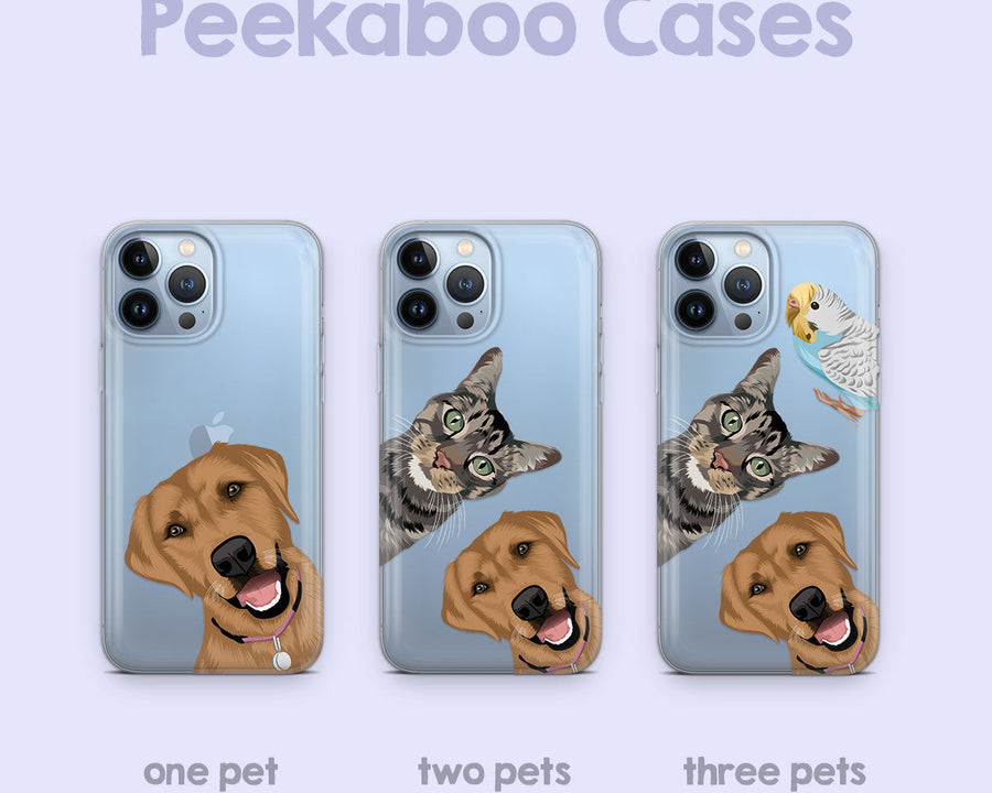 Custom Pet Peekaboo Clear Case