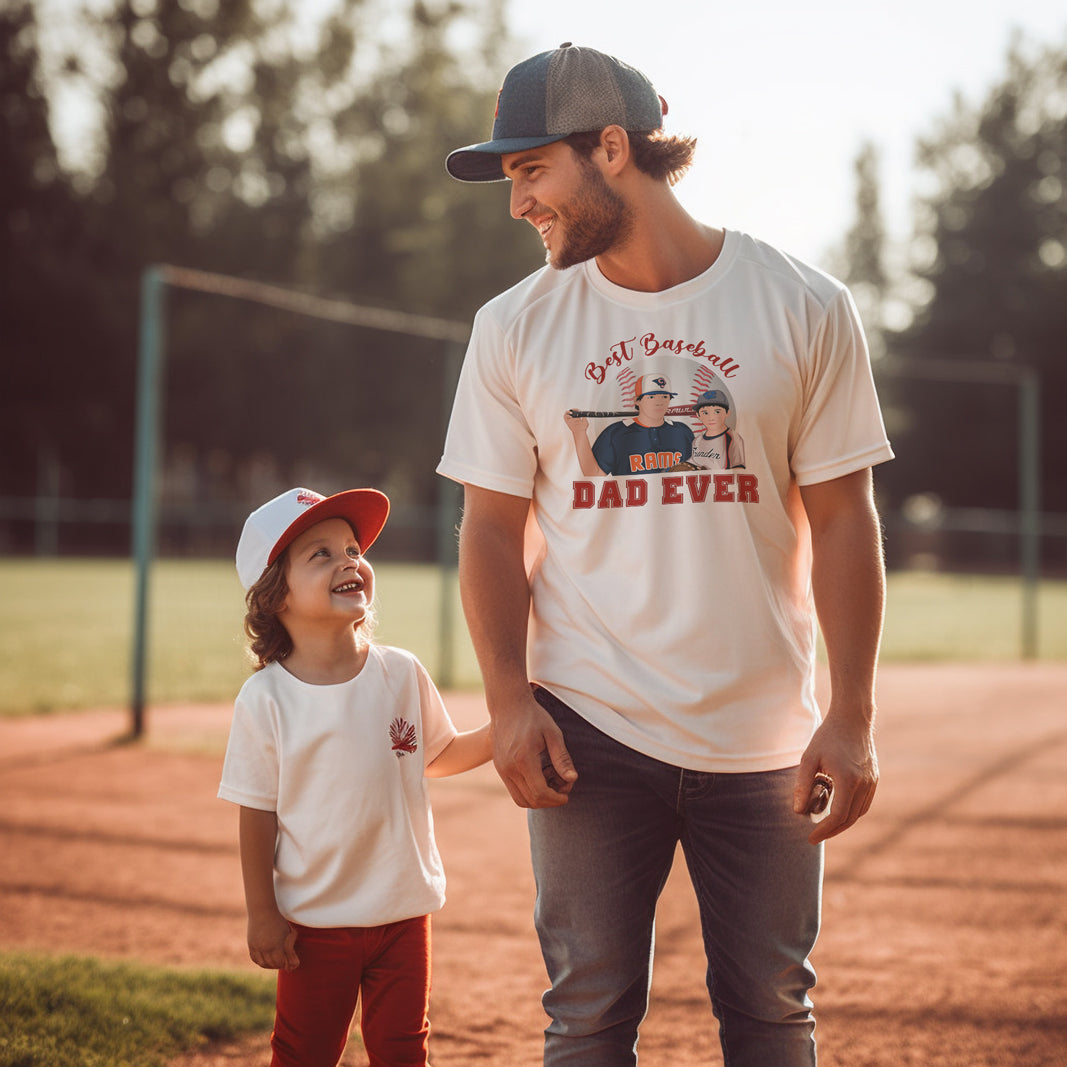 Personalized Baseball Dad Shirt