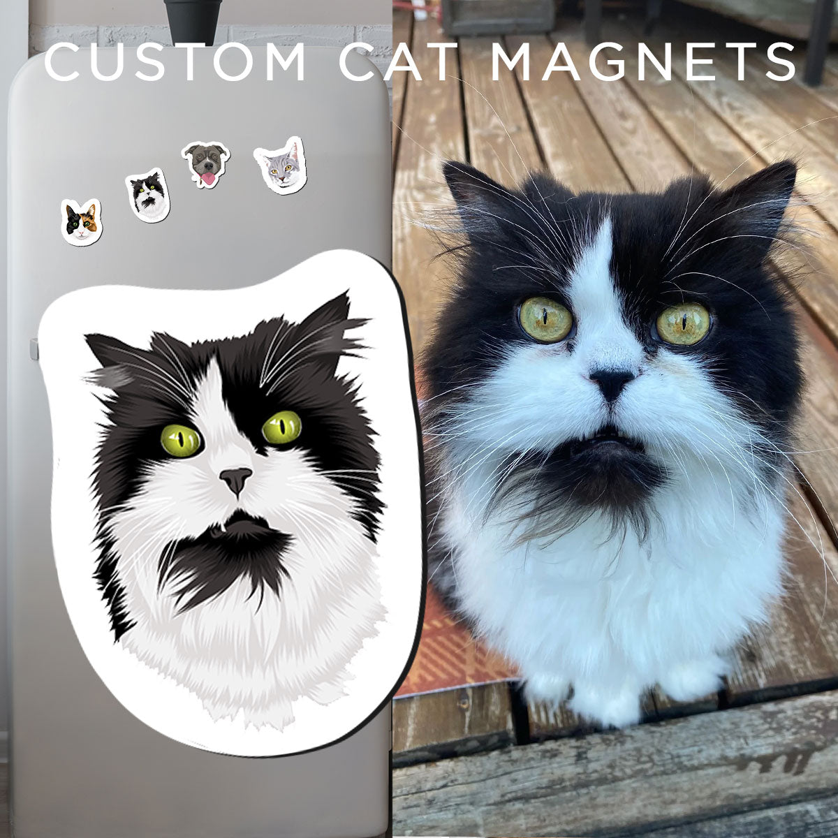 Custom Cat Fridge Magnets