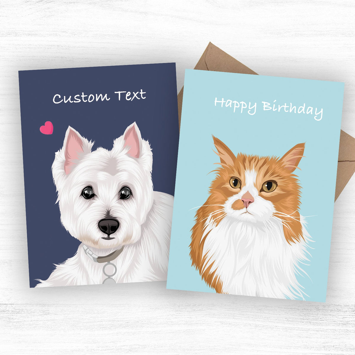 Custom Pet Greeting Cards