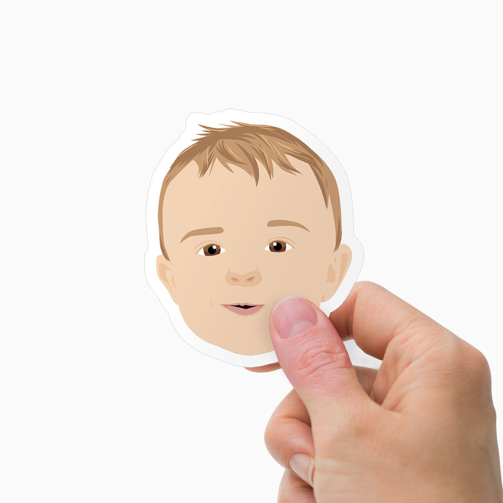 Custom Baby Face Stickers