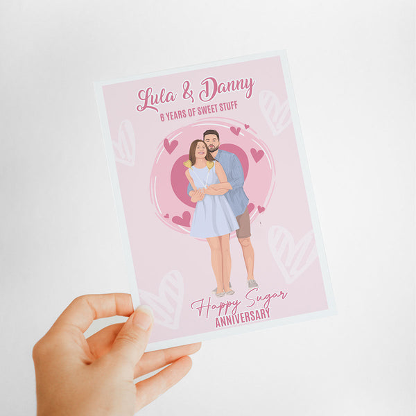 Personalized Happy Anniversary Card