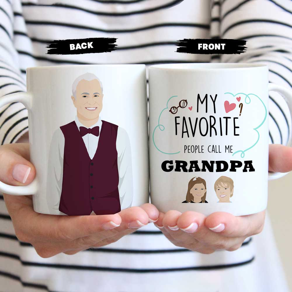 Personalized Grandpa Photo Coffee Mug