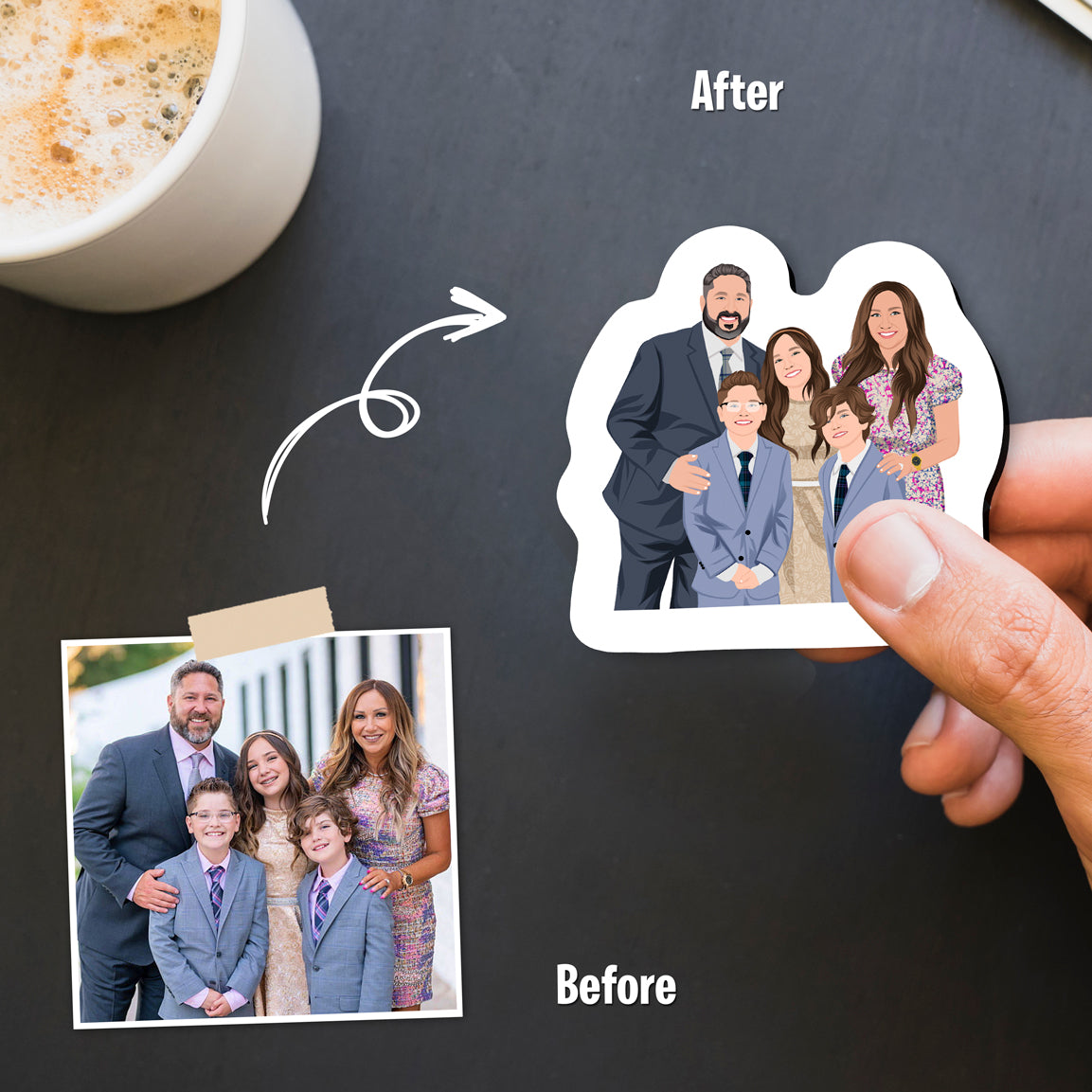 Custom Family Fridge Magnets