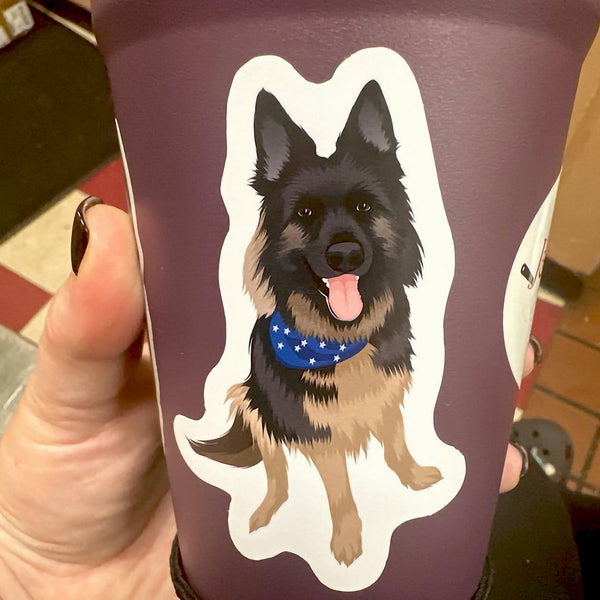 Custom Pet Portrait Stickers