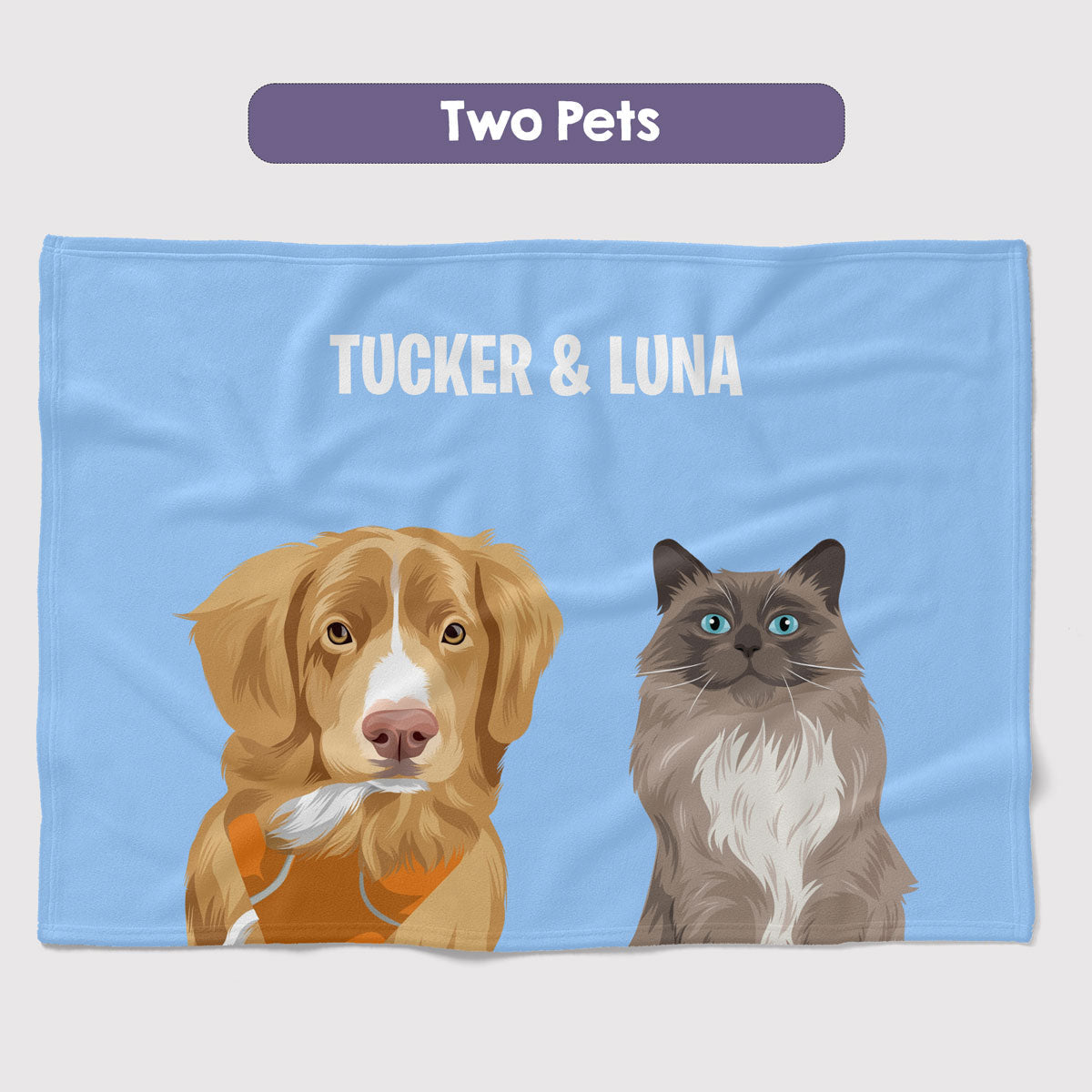 Custom Multiple Pets Blanket