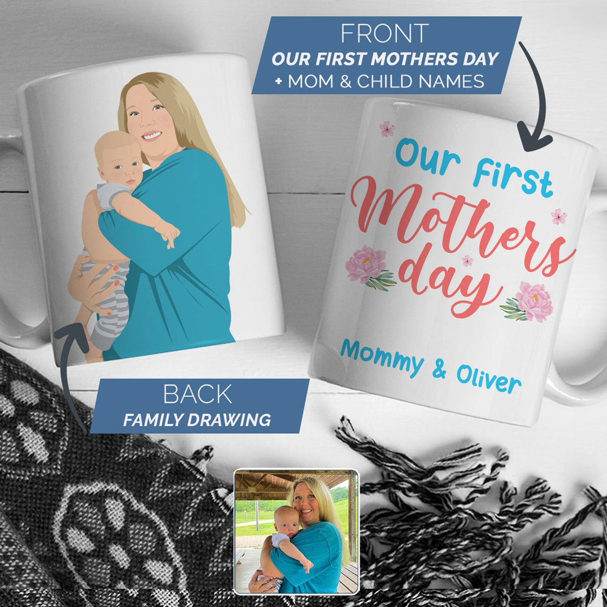 Personalized First Mothers Day Mug