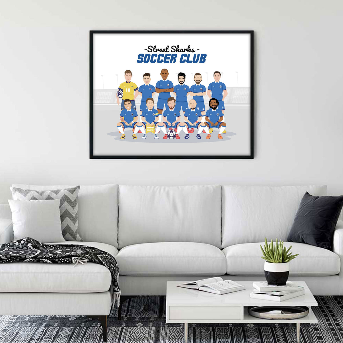 Custom Sports Team Illustration Portraits