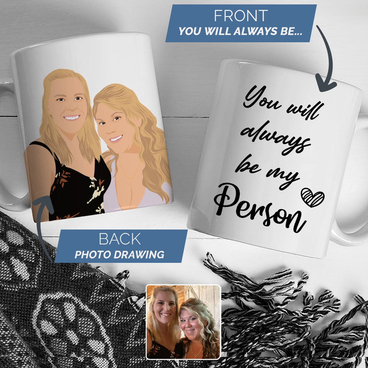 Personalized You're My Person Mug