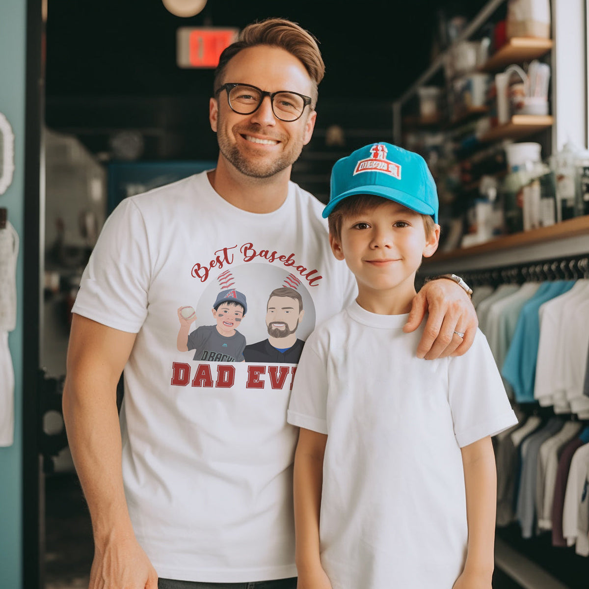 Personalized Baseball Dad Shirt