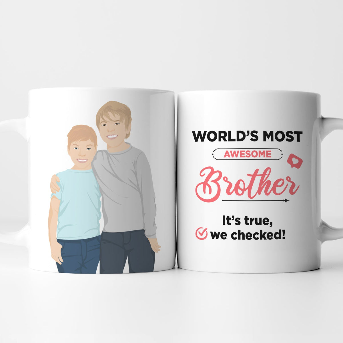 Personalized Worlds Most Awesome Brother Mug