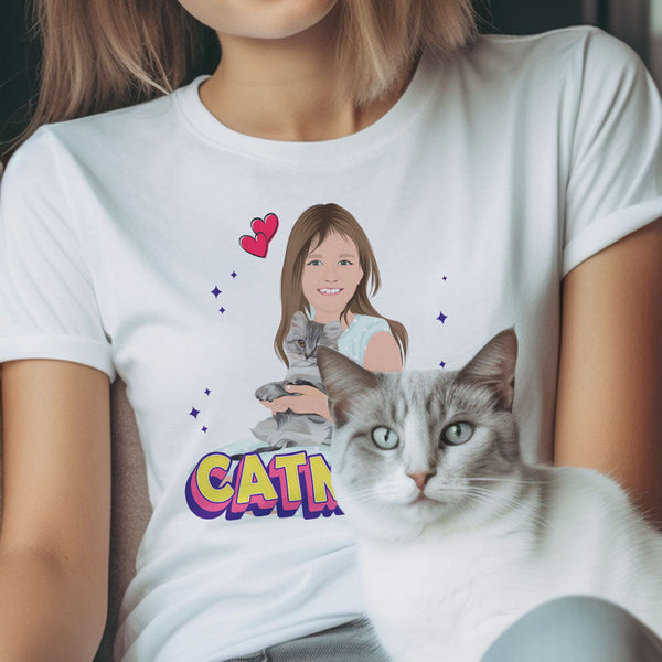 Personalized Cat Mom Shirt