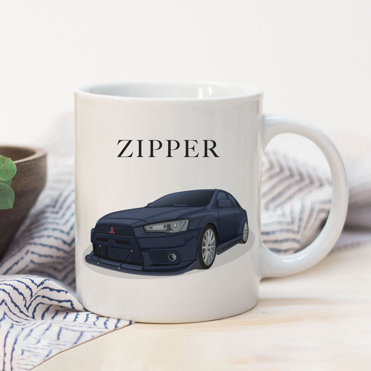 Personalized Car Illustration Mug