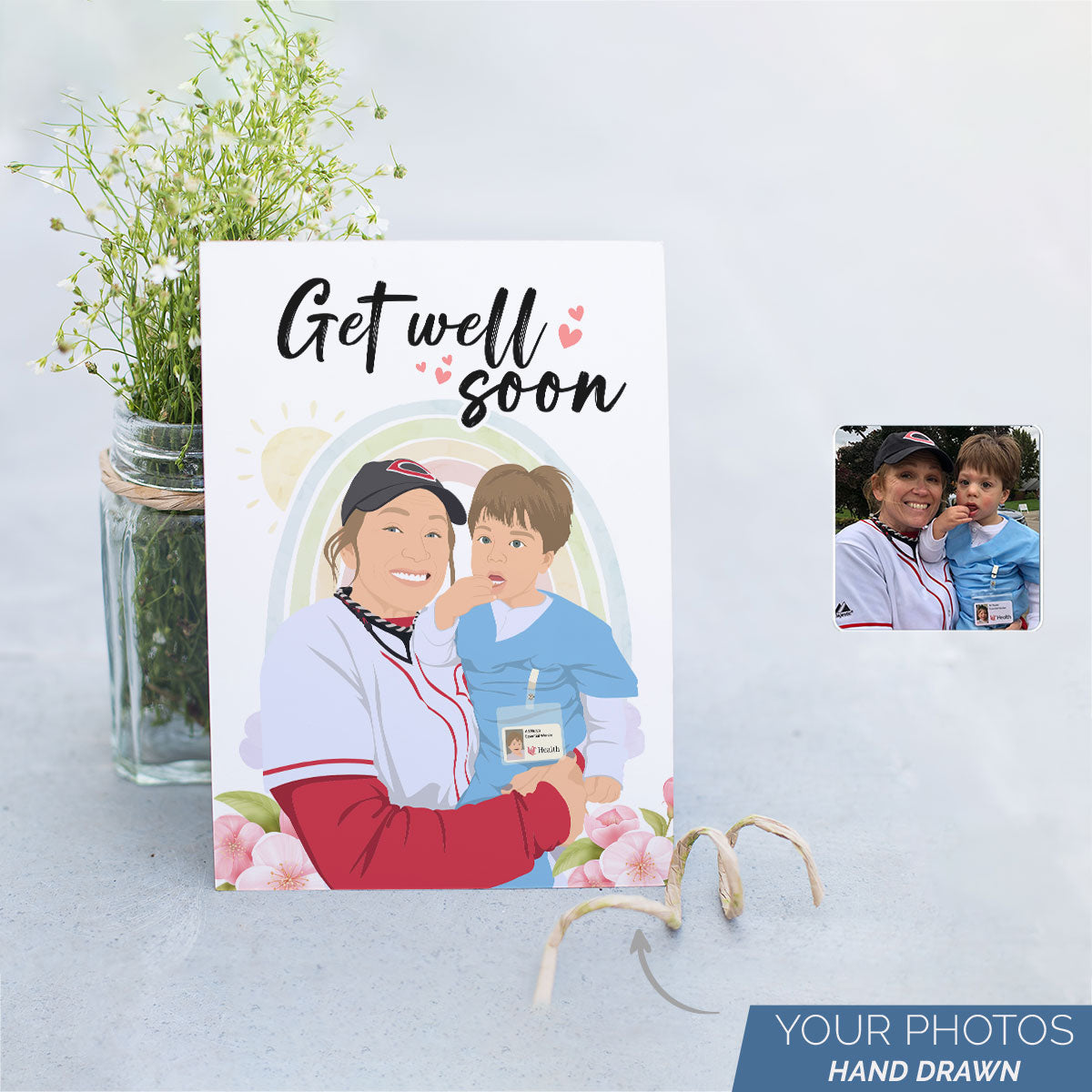 Personalized Get Well Soon Card