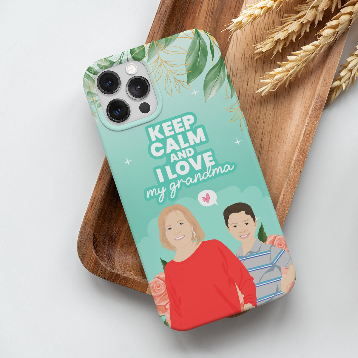 Keep Calm Love Grandma Phone Case Personalized