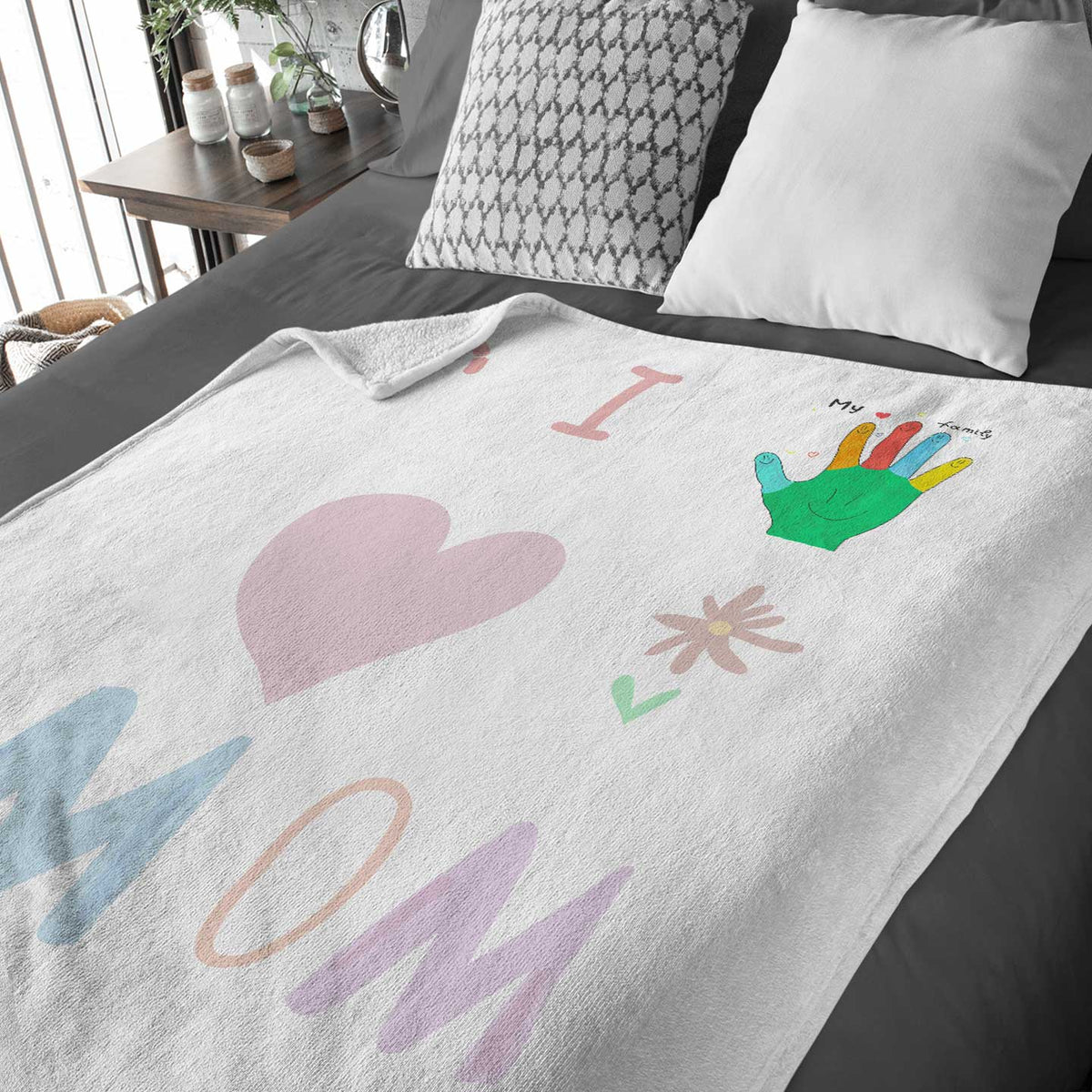 Custom Childs Drawing Blanket