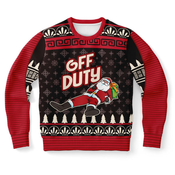 “Off Duty Santa” Relaxed Christmas Sweatshirt