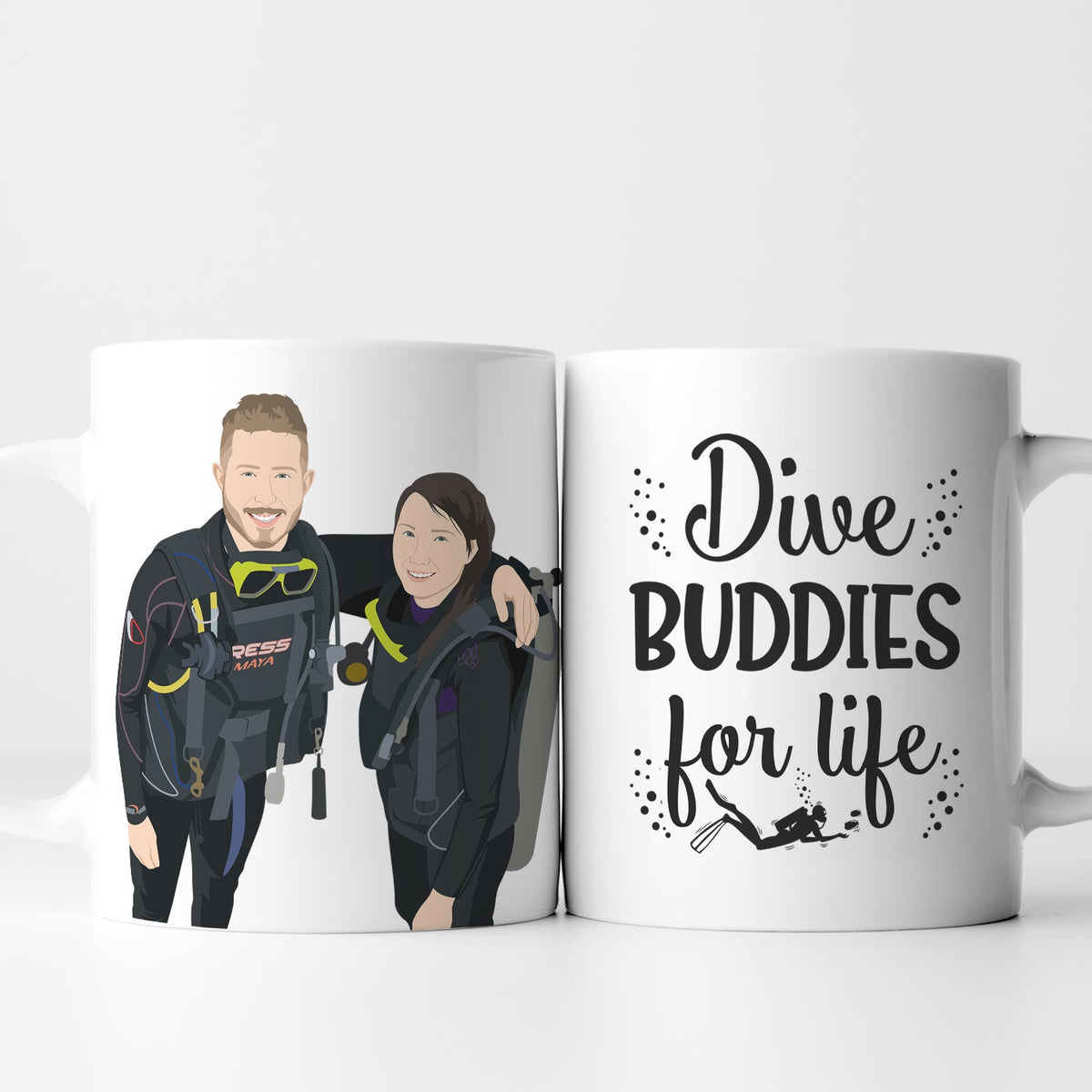 Personalized Scuba Mug