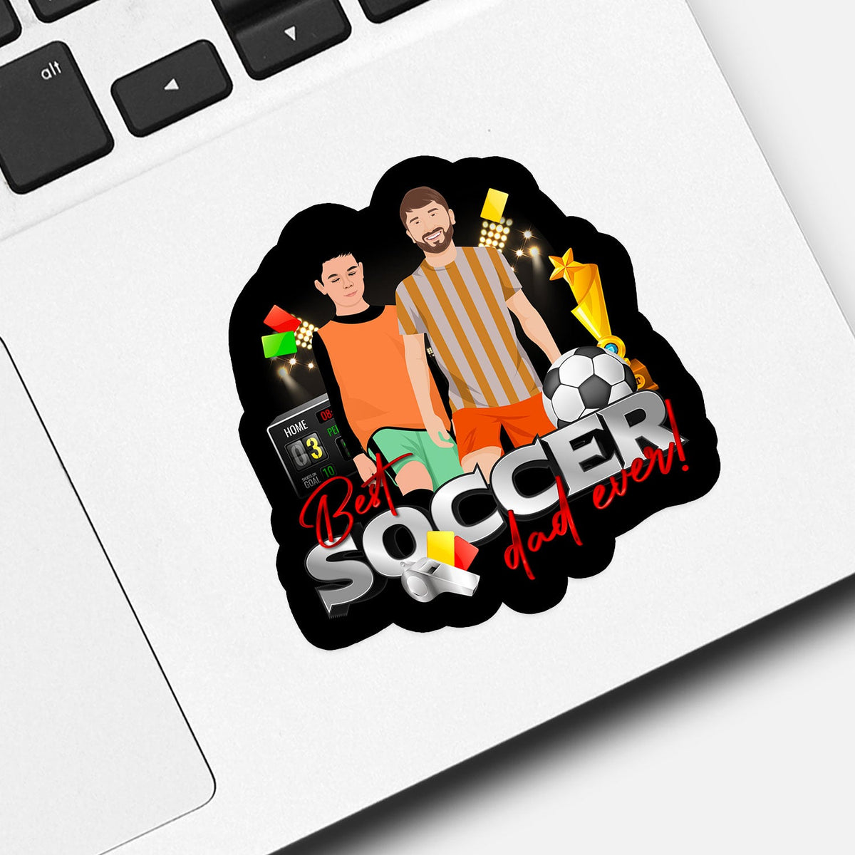 Personalized Soccer Dad Stickers