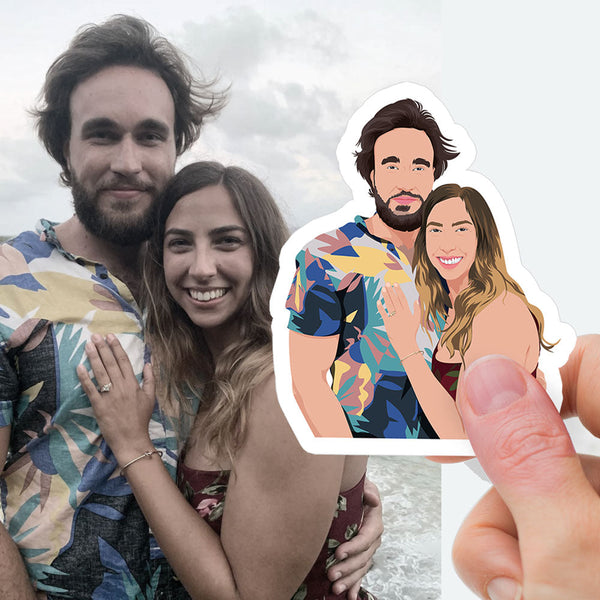 Custom BF GF BAE couples Stickers