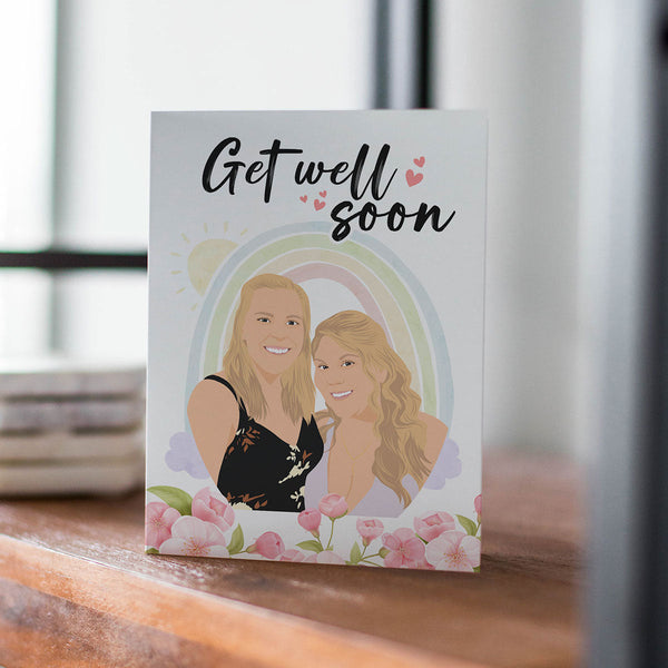 Personalized Get Well Soon Card