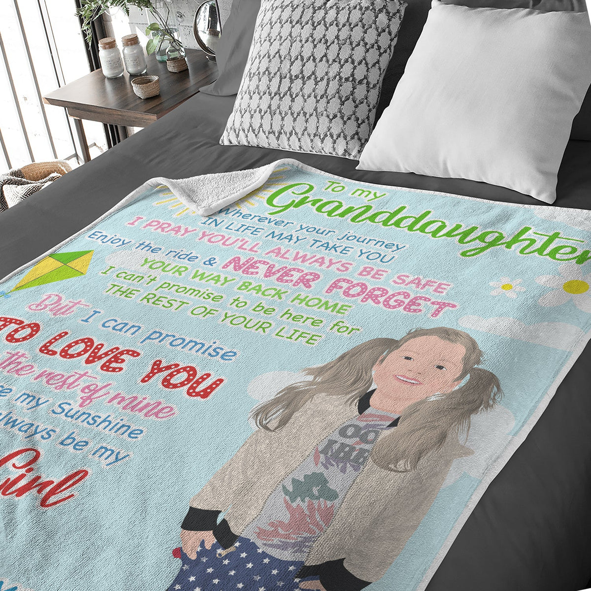 Personalized Granddaughter Blanket from Grandma