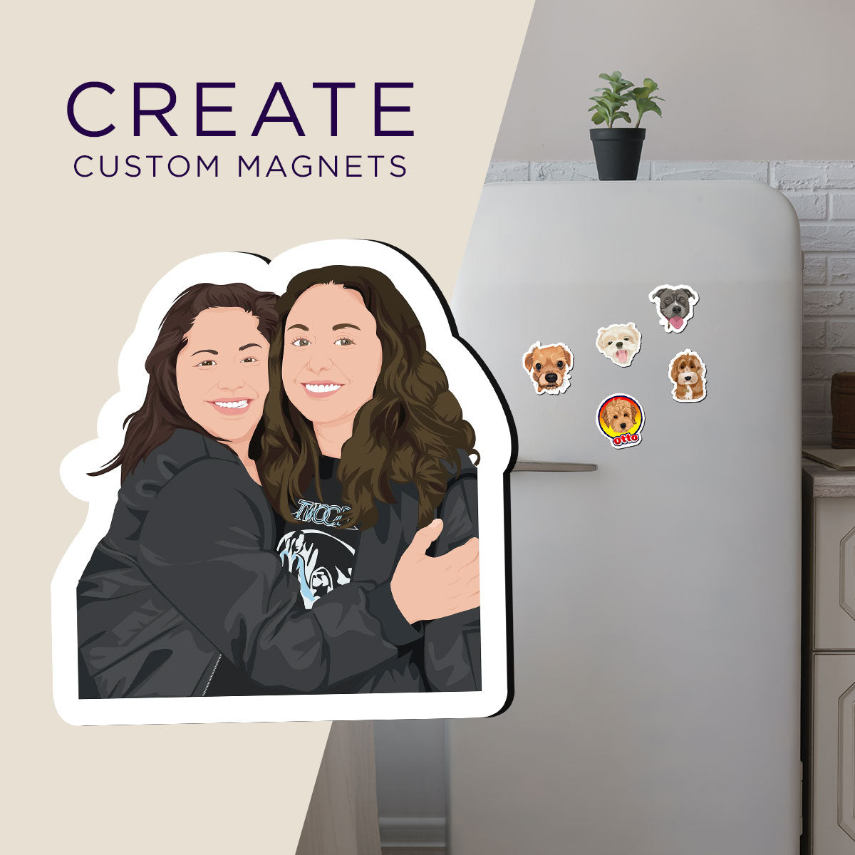 Custom Best Friend Magnets